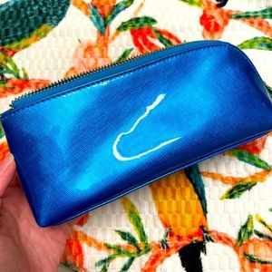 Electric Blue Pencil Cosmetic Bag